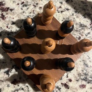 Wooden Tic-Tac-Toe Game Set